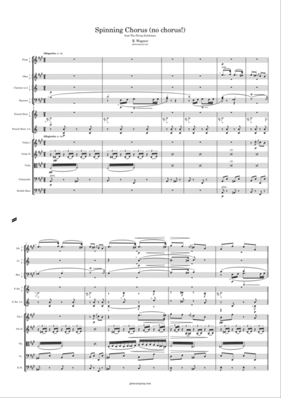 The Spinning Chorus (from the Opera 