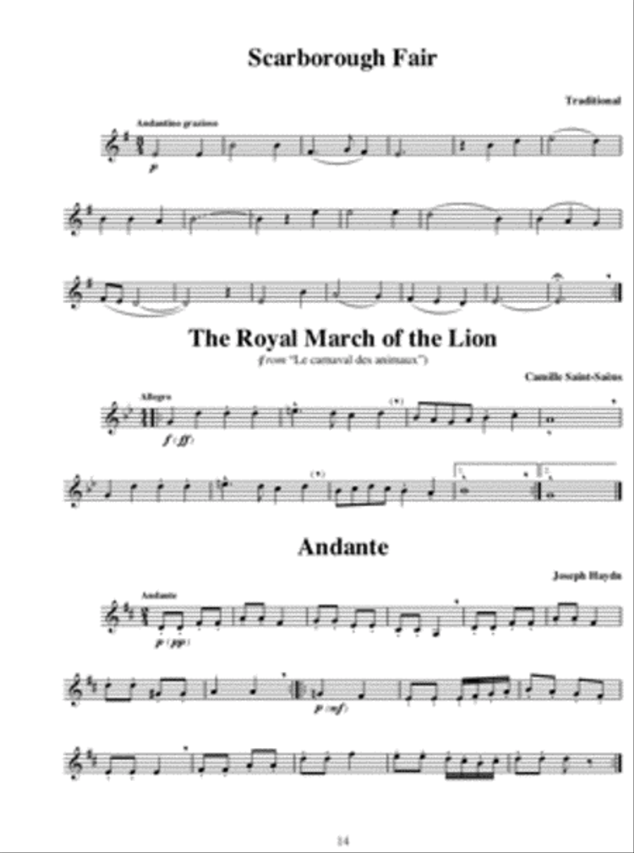 Classical Repertoire for Trumpet, Volume 1 Bugle scores gallery preview page 2