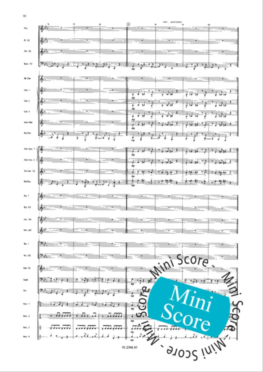 Os Passaros Do Brasil Concert Band scores gallery preview page 52