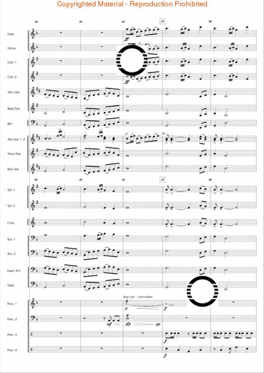 Odyssey for Percussion Odyssey for Percussion Concert Band scores gallery preview page 8