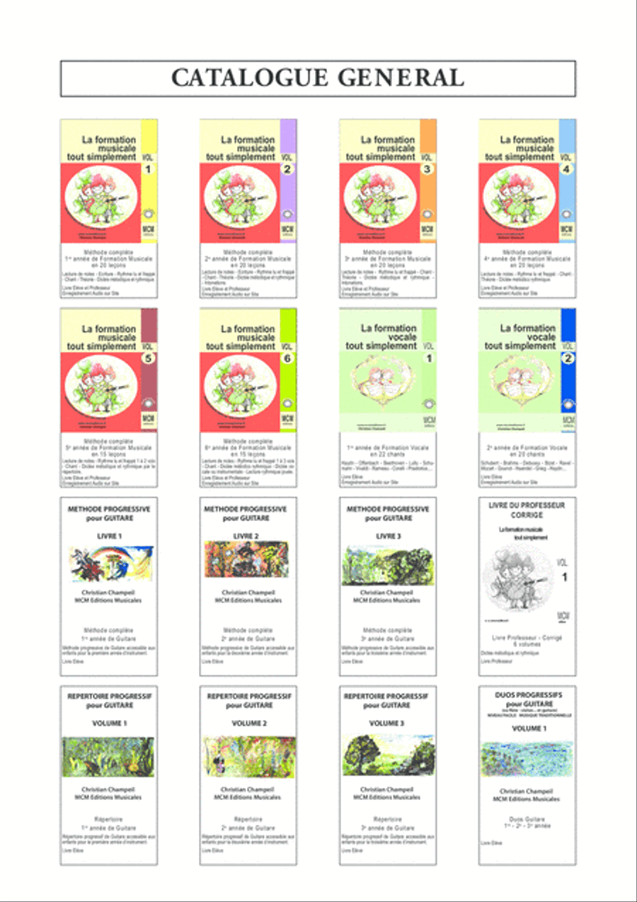 9 Pièces faciles pour Guitare débutant Guitar Solo scores gallery preview page 4
