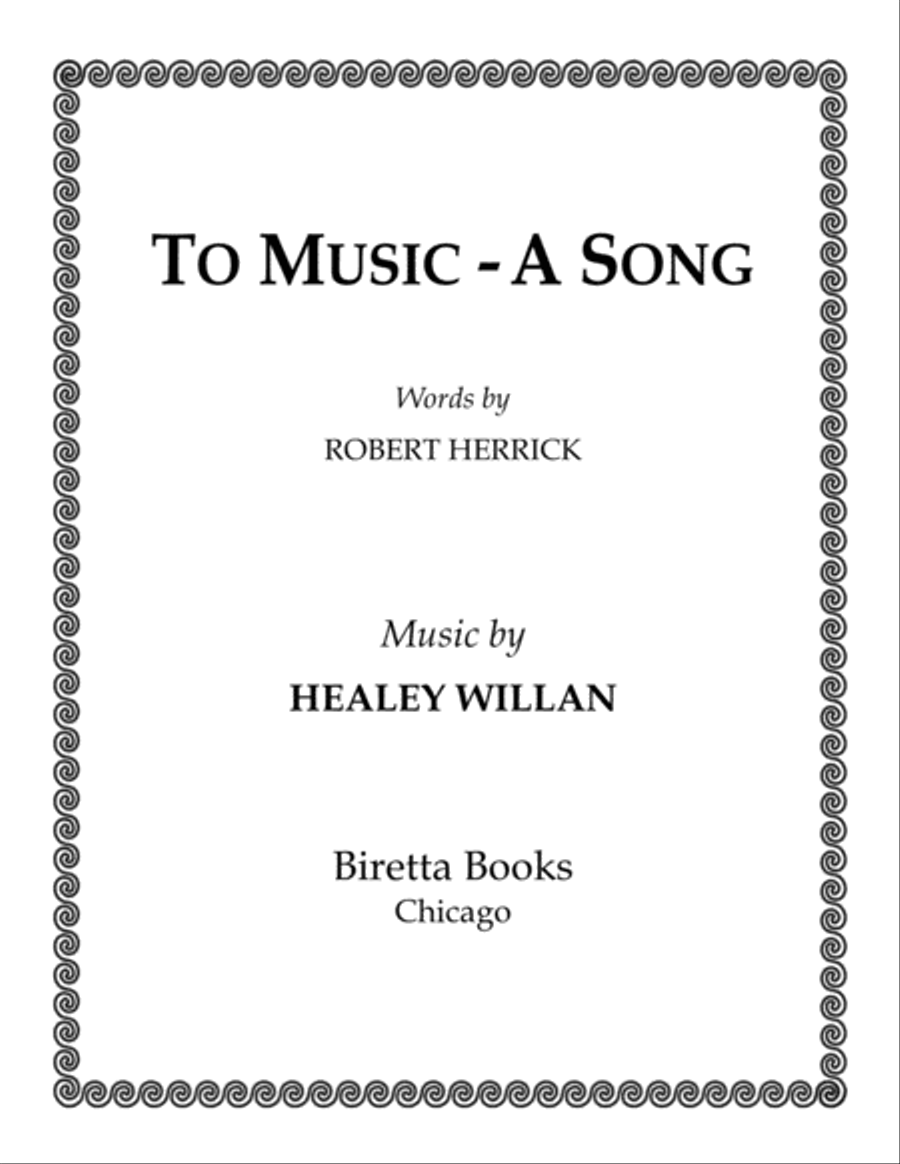 To Music - A Song 4-Part scores gallery preview page 1