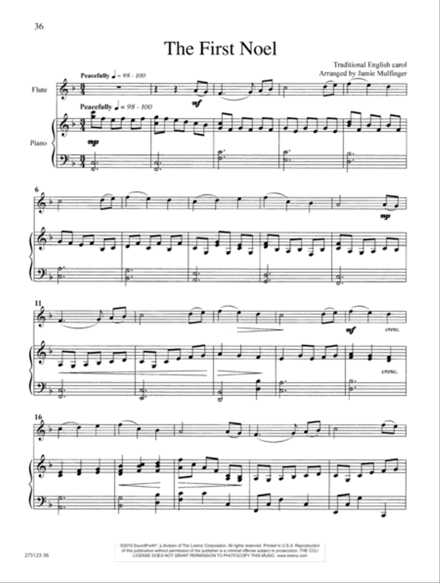 Christmas Journeys Flute Solo scores gallery preview page 17