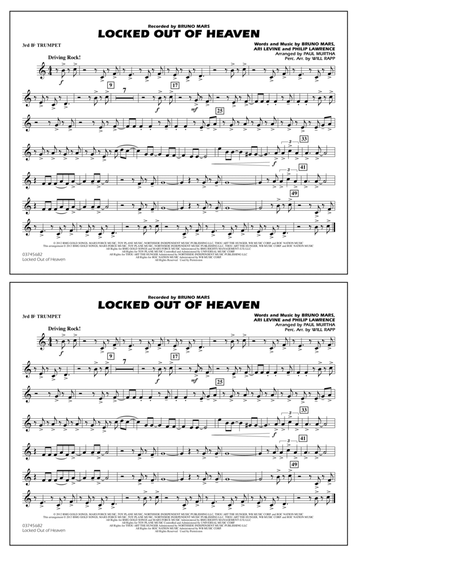 Locked Out of Heaven - 3rd Bb Trumpet
