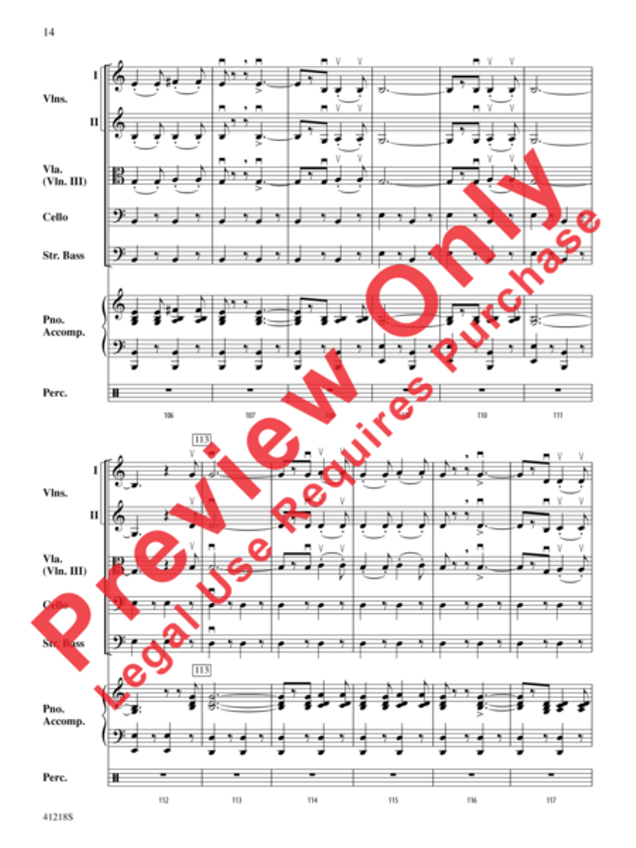 Funiculì, Funiculà String Orchestra scores gallery preview page 15