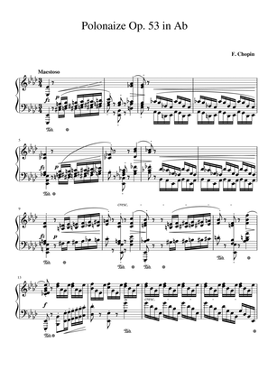 Chopin Polonaise Op. 53 in Ab Major Heroic