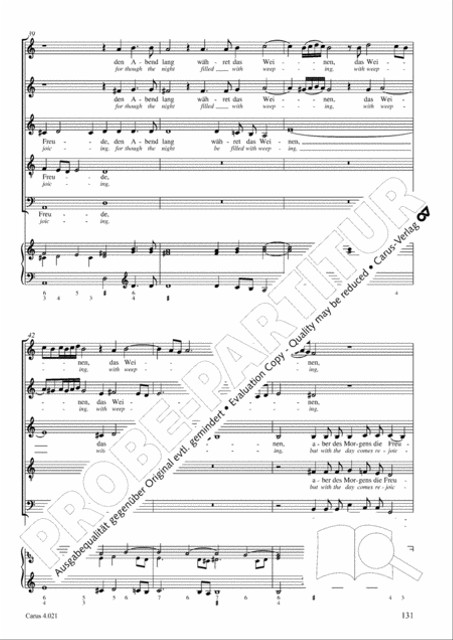 Schein: Israelsbrunnlein. Fontana d'Israel. Complete edition Choir scores gallery preview page 138