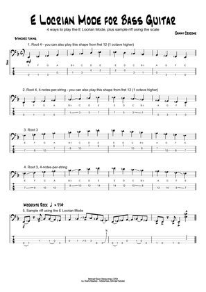 E Locrian Mode for Bass Guitar (4 Ways to Play)