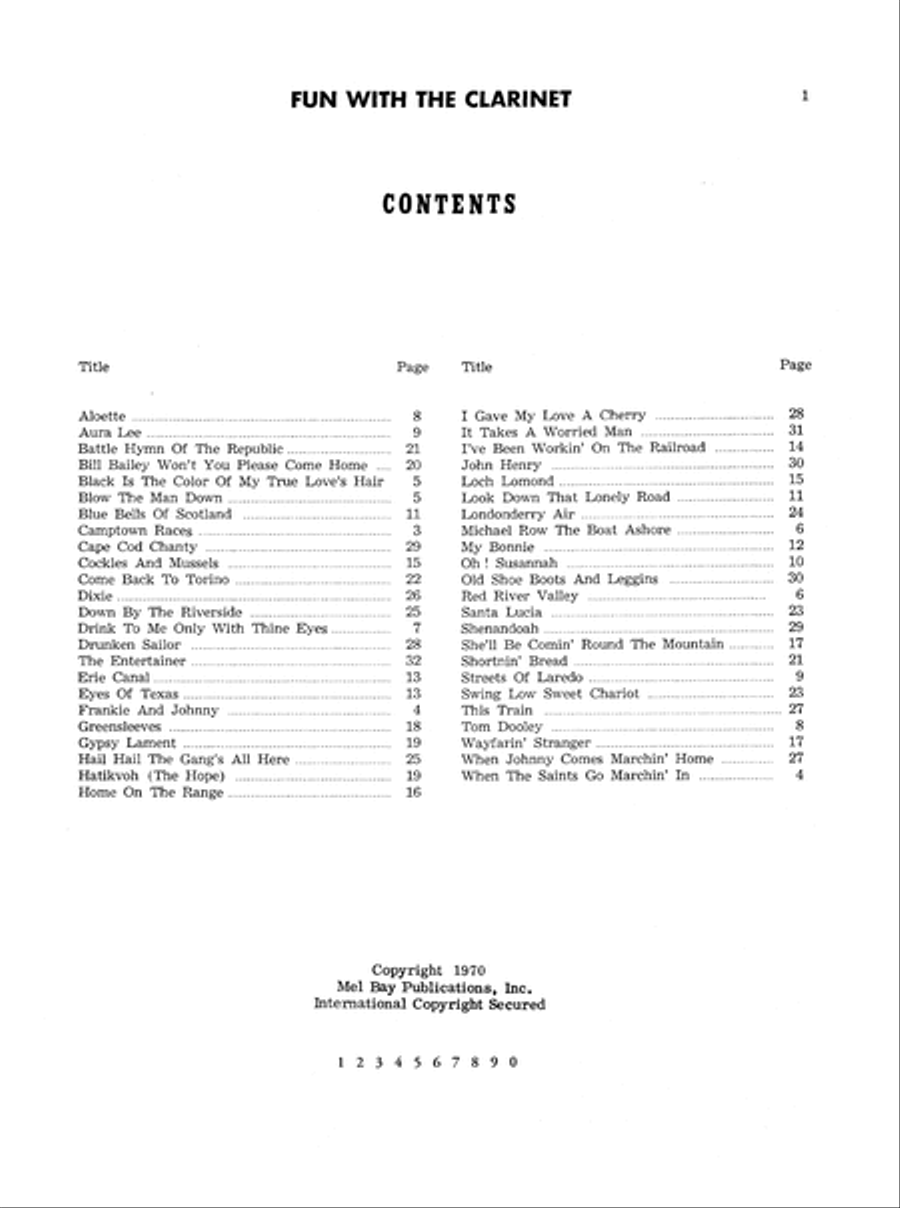 Fun with the Clarinet Clarinet Solo scores gallery preview page 7