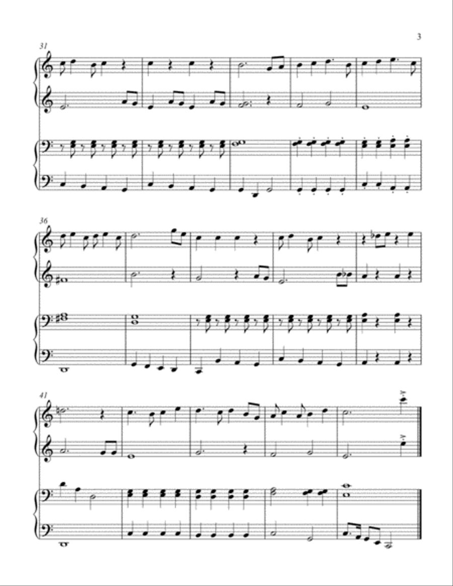 A Grand Old Yankee Doodle (1 piano, 4 hands duet) 1 Piano, 4-Hands scores gallery preview page 4