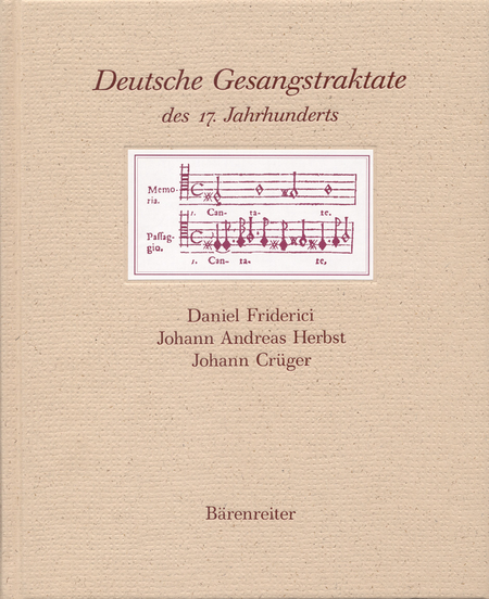 Deutsche Gesangstraktate des 17. Jahrhunderts
