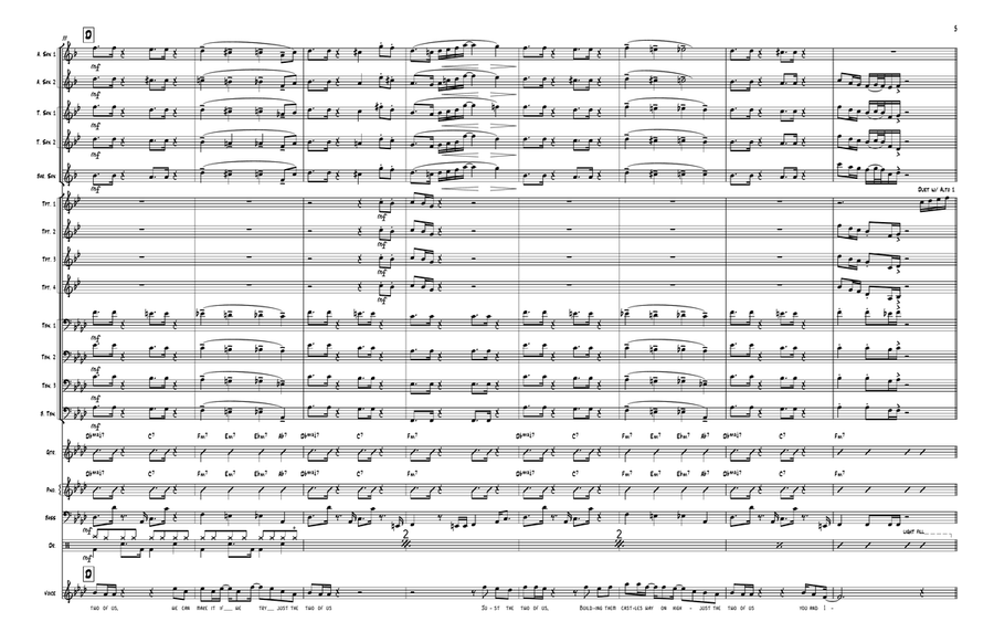 Just The Two Of Us Jazz Ensemble scores gallery preview page 5