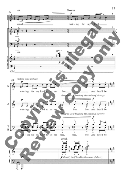 Gospel Songs: Come and Go with Me to That Land (Piano/Choral Score) image number null