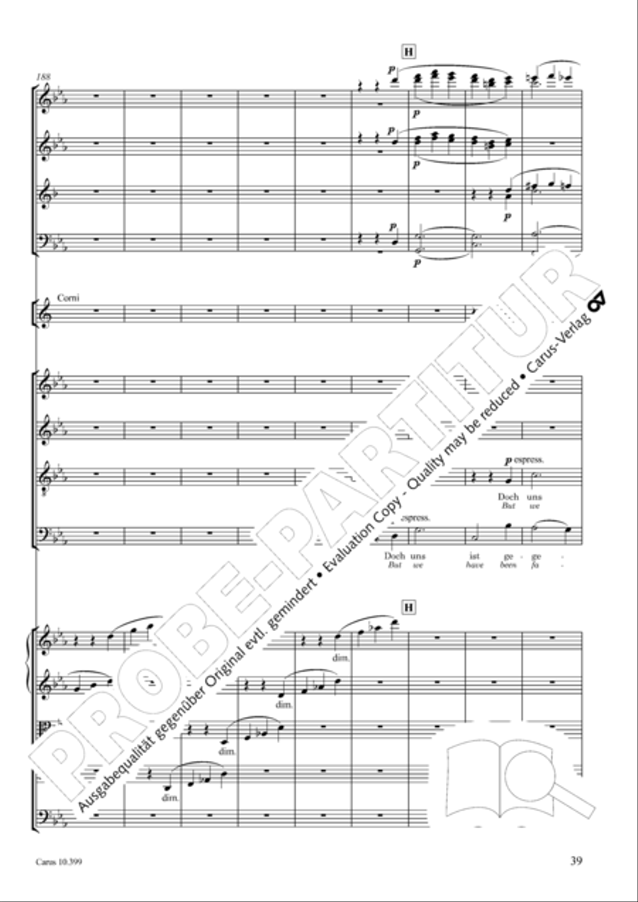 Schicksalslied, Op. 54 4-Part scores gallery preview page 40