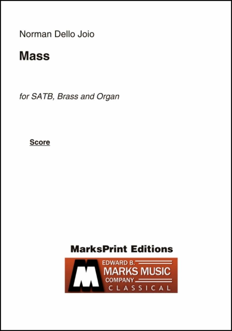 Mass (full score) Mass (full score) 4-Part scores gallery preview page 1