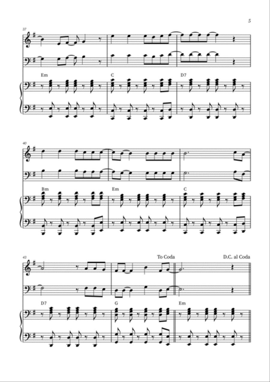 Viva La Vida Piano Trio scores gallery preview page 5