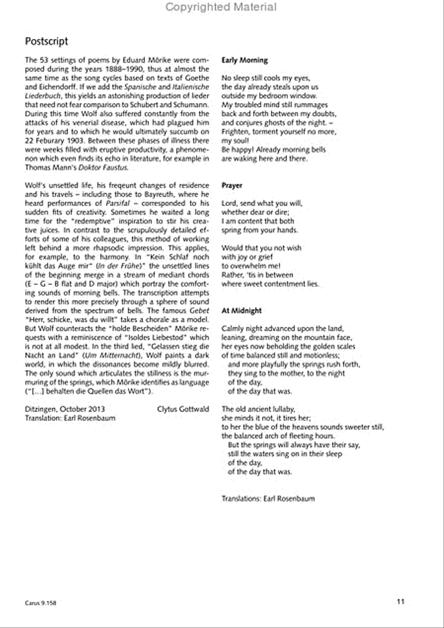 Gottwald/Wolf: Drei Lieder Mixed Choir scores gallery preview page 12