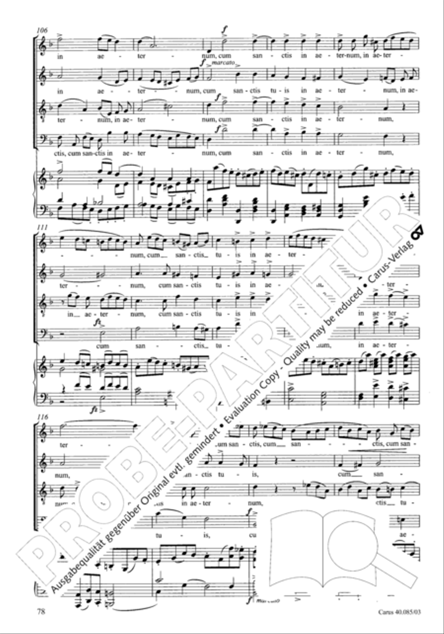 Missa pro defunctis Missa pro defunctis 4-Part scores gallery preview page 79