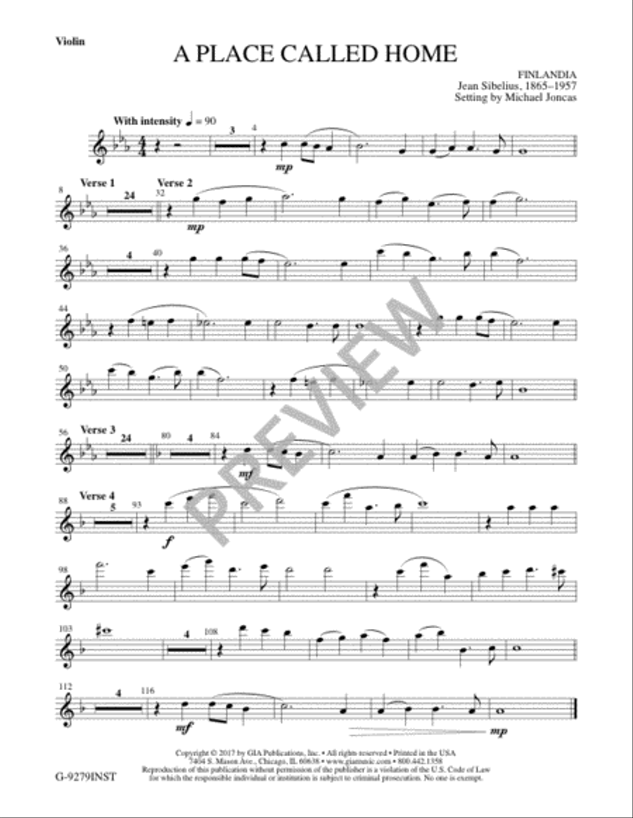 A Place Called Home - Instrument edition Flute scores gallery preview page 4