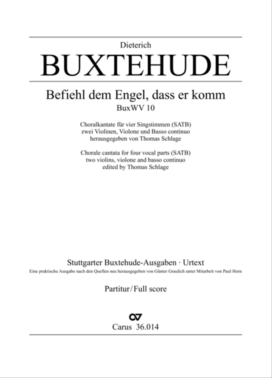 Befiehl dem Engel, dass er komm 4-Part scores gallery preview page 2