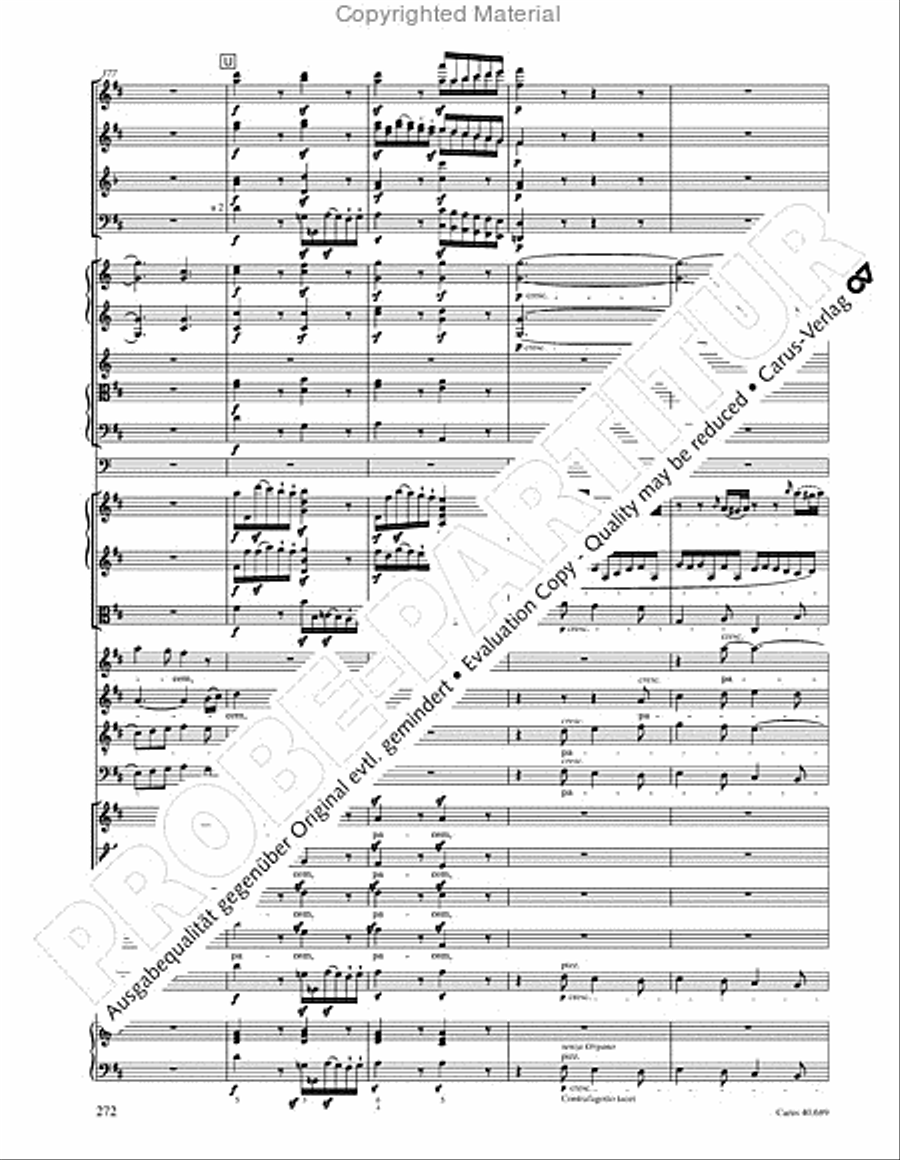 Missa solemnis Missa solemnis 4-Part scores gallery preview page 288