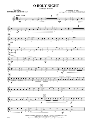 O Holy Night (Cantique de Noel): (wp) 1st B-flat Trombone T.C.