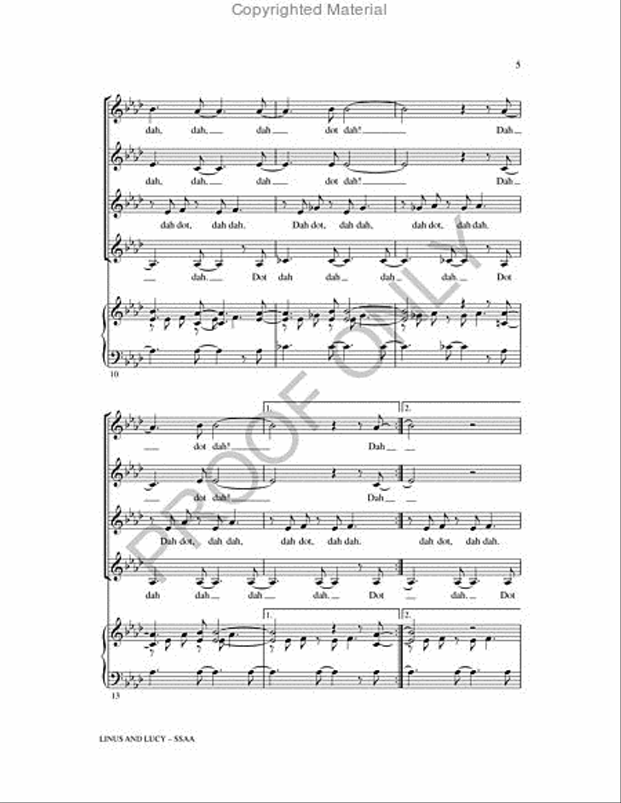 Linus and Lucy Linus and Lucy SSAA scores gallery preview page 4