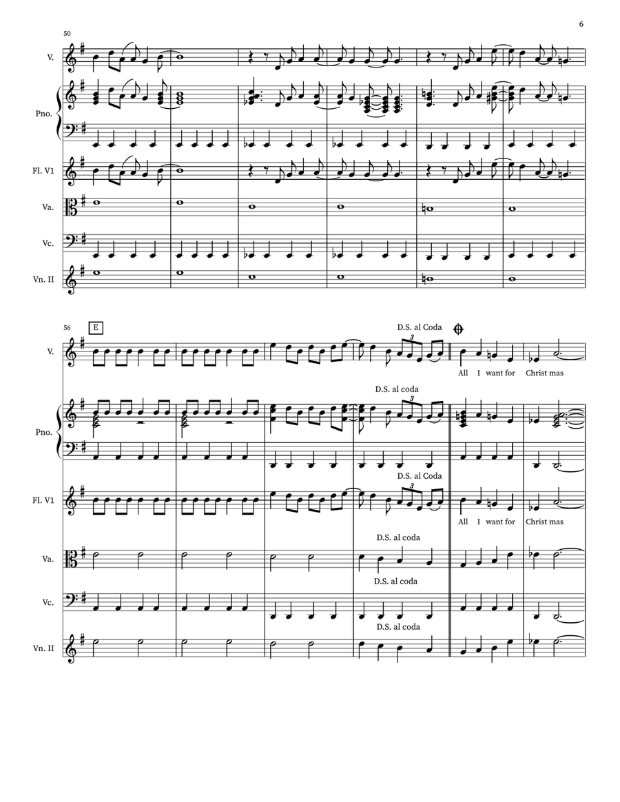 All I Want For Christmas Is You Small Ensemble scores gallery preview page 6
