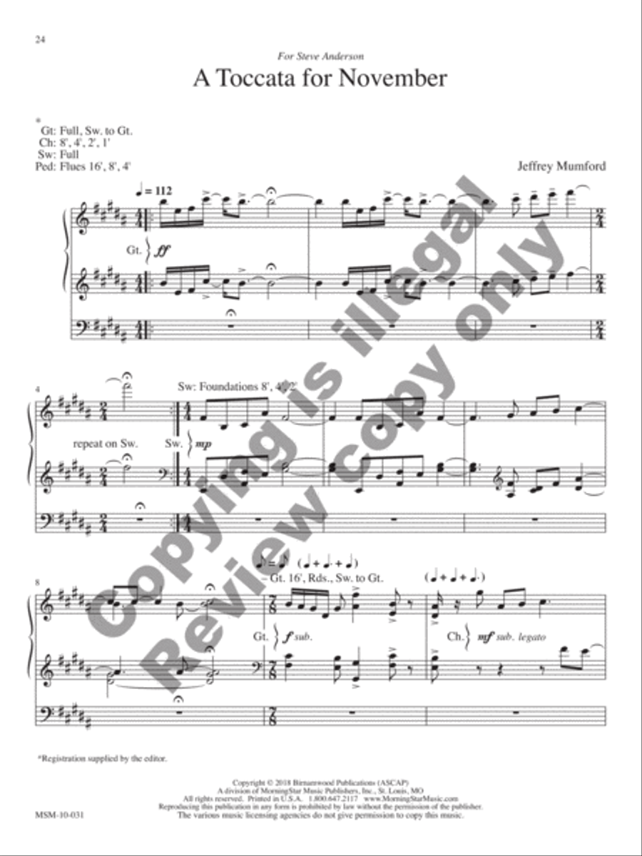 African-American Organ Music Anthology, Volume 8 Organ scores gallery preview page 8