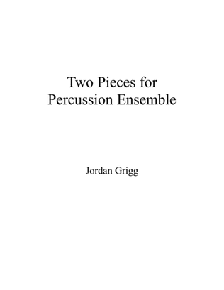 Book cover for Two Pieces for Percussion Ensemble