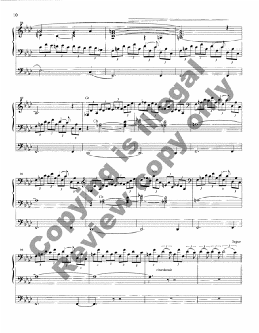 Prologue, Reflection, and Jubilation on York Organ scores gallery preview page 10