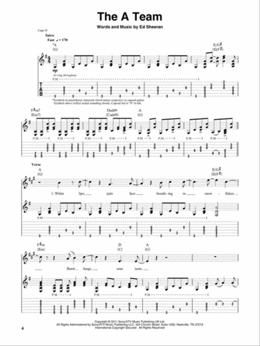 Ed Sheeran Ed Sheeran Electric Guitar scores gallery preview page 3