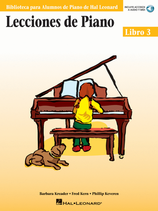 Piano Lessons Book 3 – Book/Online Audio – Spanish Edition