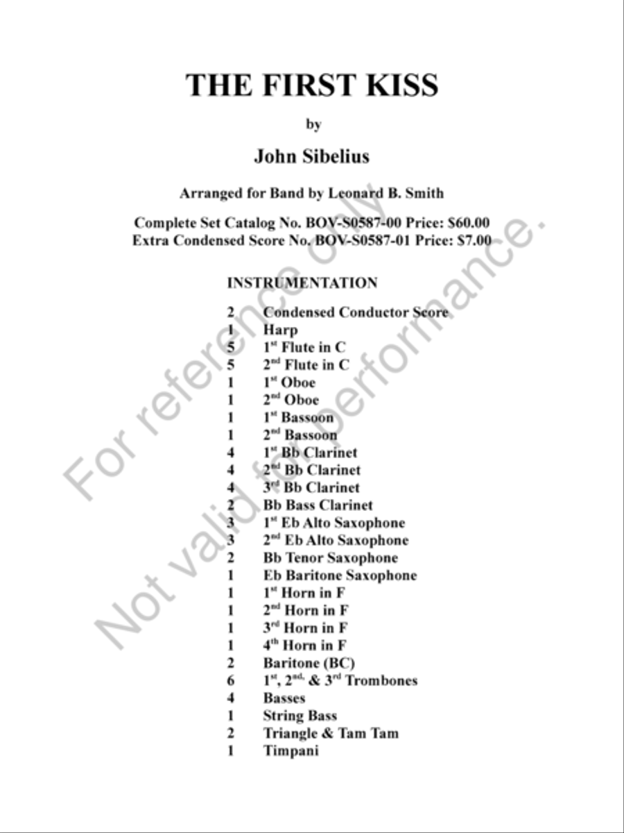 The First Kiss The First Kiss Concert Band scores gallery preview page 2