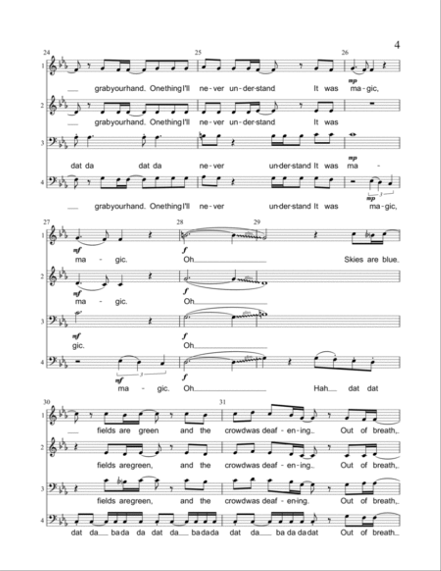 Magic 4-Part scores gallery preview page 4
