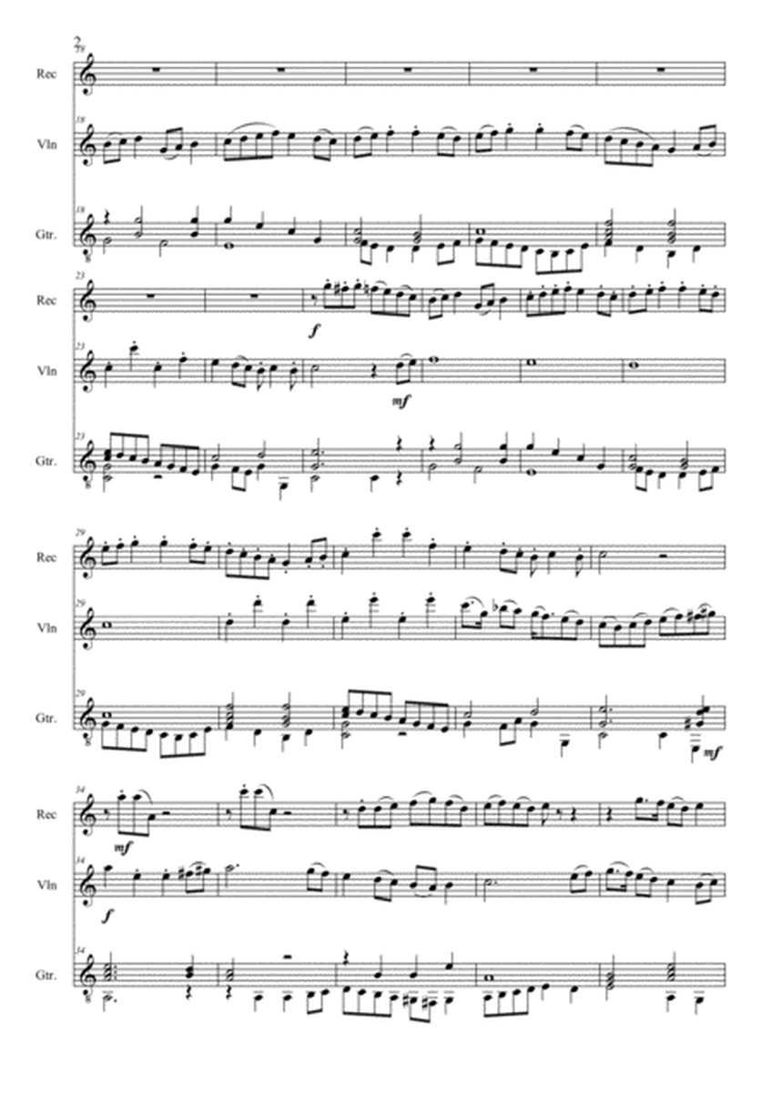Variations on Nobody's Jigg (Trio for Alto Recorder, Violin & Guitar) image number null