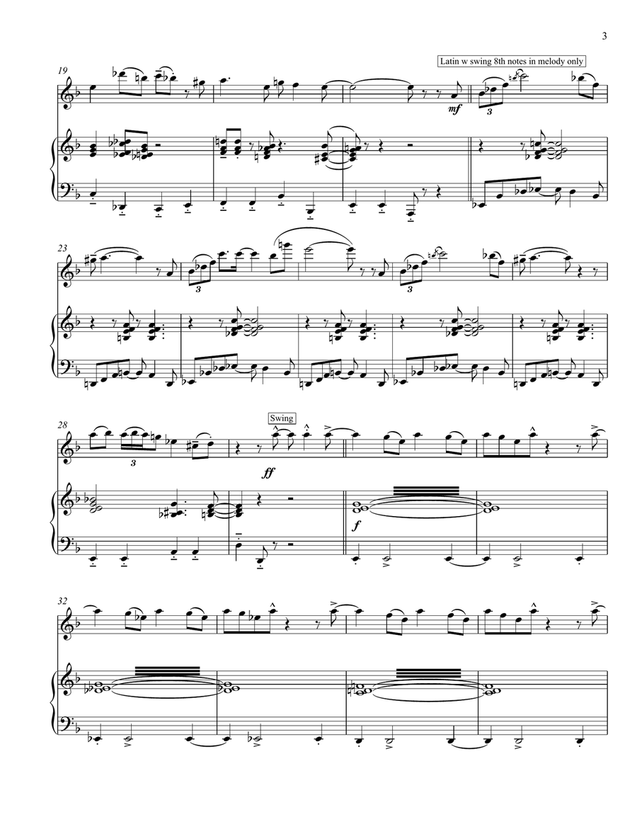 A Night In Tunisia Flute Solo scores gallery preview page 3