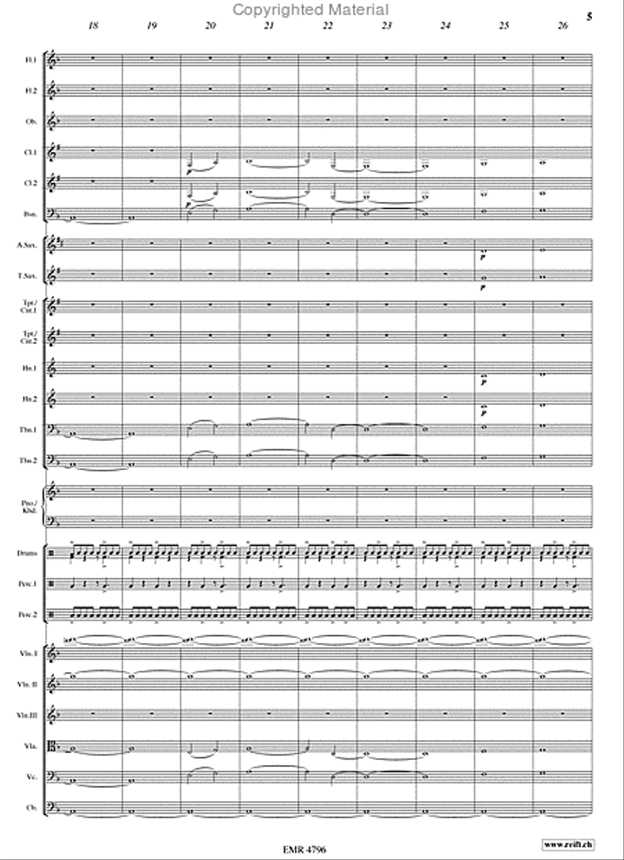 The Last Of The Mohicans Orchestra scores gallery preview page 5