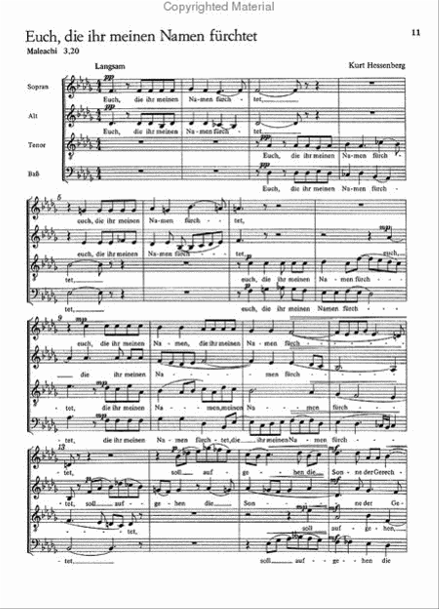 Three Motets (Drei Motetten) Score scores gallery preview page 4