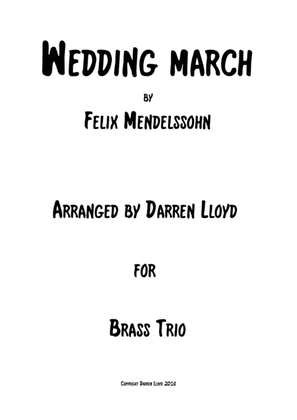 Book cover for Wedding March - Brass Trio