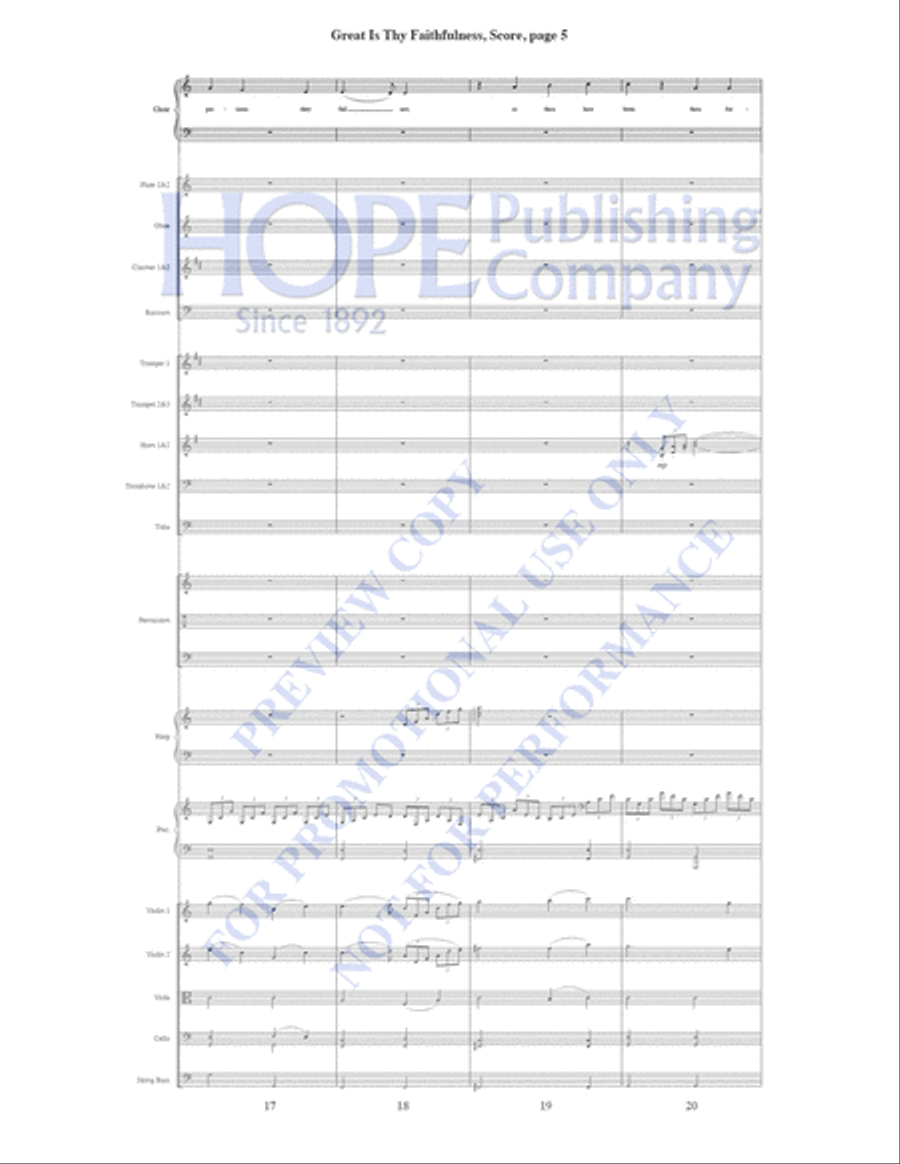 Great Is Thy Faithfulness Piano Accompaniment scores gallery preview page 6