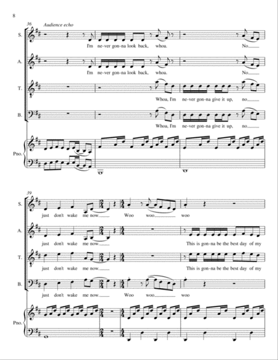 Best Day Of My Life 4-Part scores gallery preview page 6