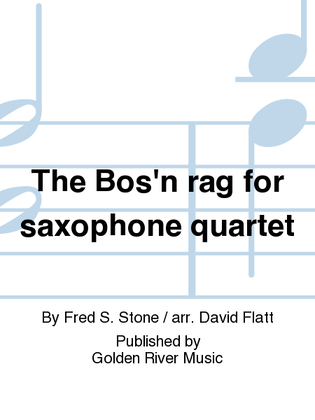 Book cover for The Bos'n rag for saxophone quartet