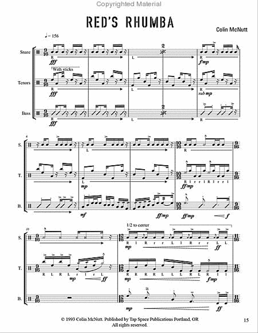 Vacant Lot Sessions, The Vacant Lot Sessions, The Percussion scores gallery preview page 11