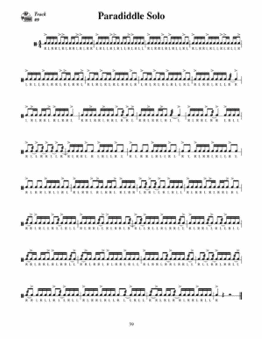 Rudimental Drum Method for the Intermediate Drummer Snare Drum scores gallery preview page 3