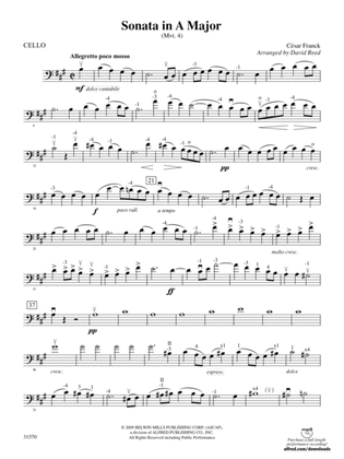 Sonata in A Major (Mvt. 4): Cello