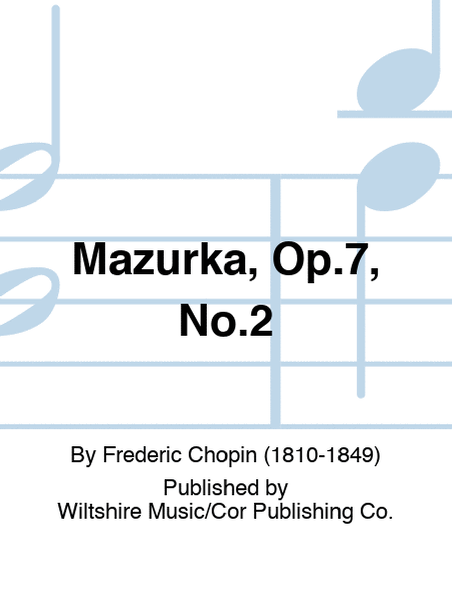 Mazurka, Op.7, No.2