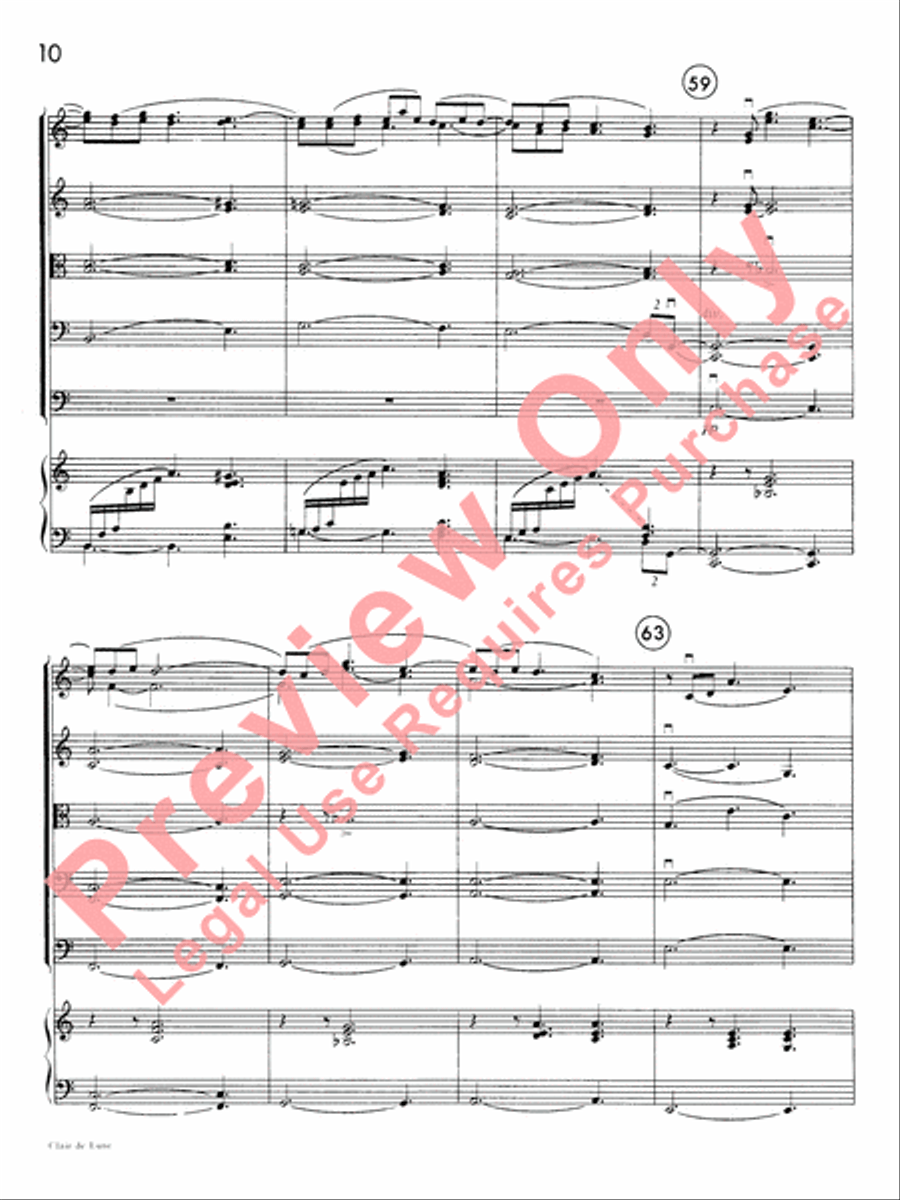 Clair de lune String Orchestra scores gallery preview page 11