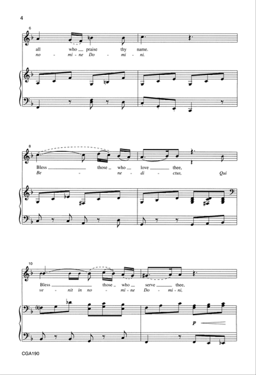 Benedictus Holy Jesus, Our Savior Choir scores gallery preview page 4