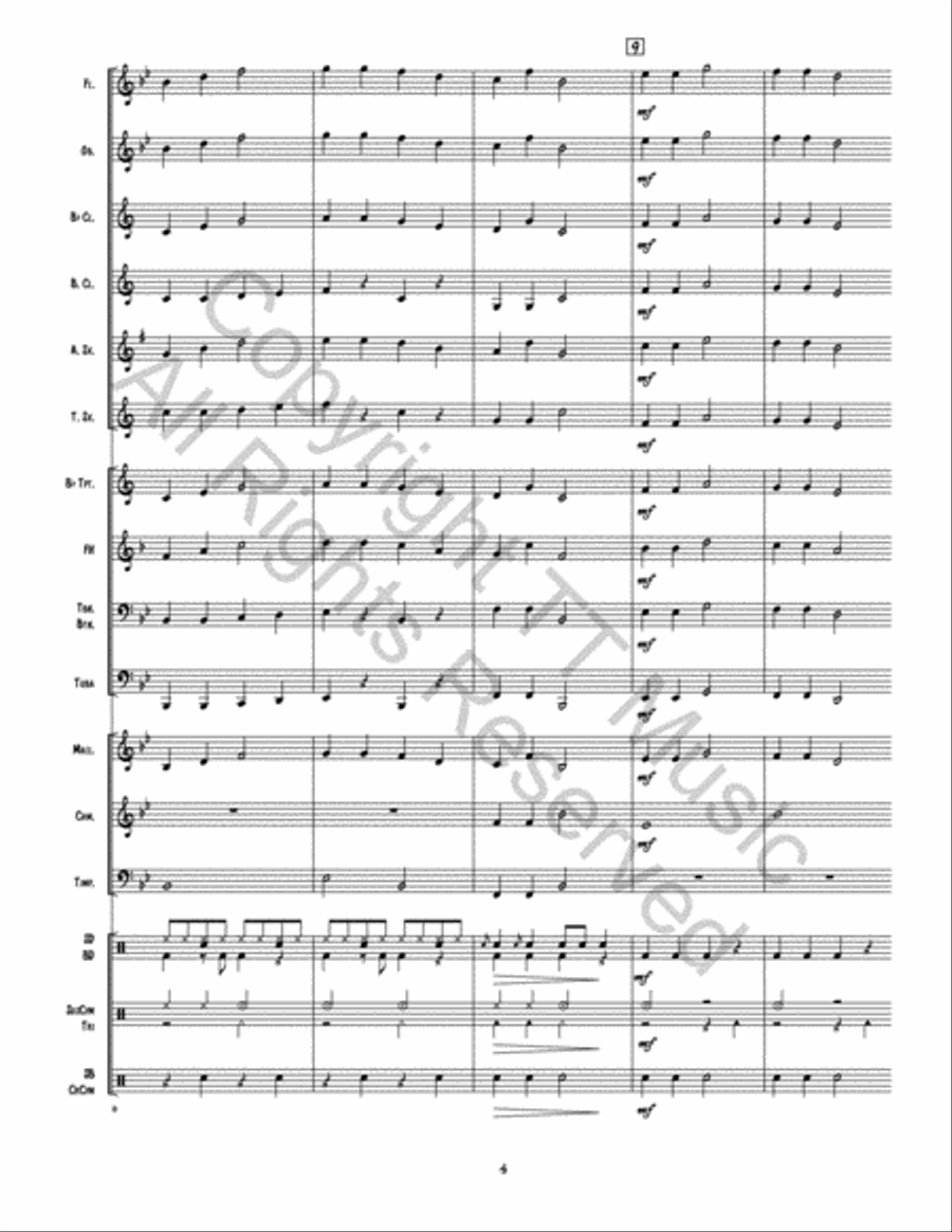 Christmas Concert 2 for 1 Concert Band scores gallery preview page 5